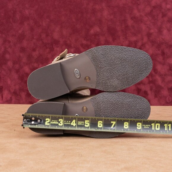 Lucky Brand Women Maltet Taupe Leather Strap Fashion Knee Boots sz 6 - Picture 5 of 9